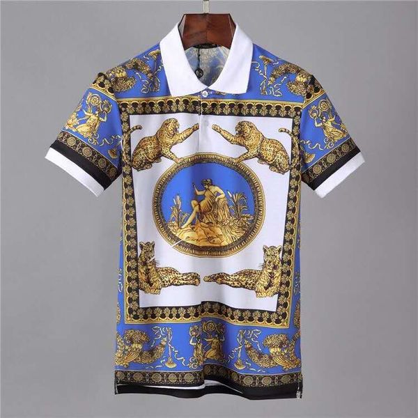 

2019 дизайнер мужской футболки поло модная летняя одежда футболка животные цветы л