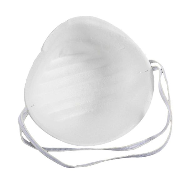 

50x dust face masks filter mouth disposable safety respirator antidust cleaning white, Black