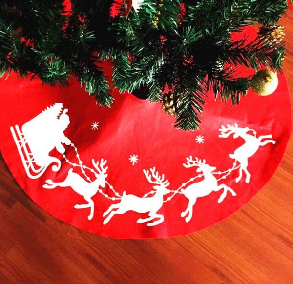 

hipping2pcs 100cm christmas tree skirt surround merry christmas santa design deluxe ornaments xmas party decoration