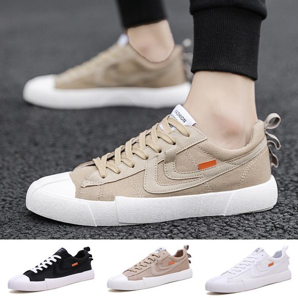 

fashion mens casual canvas shoes breathable skateboard flats loafers walking shoes