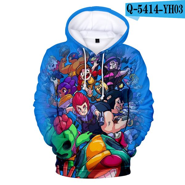 

support customized selling new childrens clothing d printing mobile game wilderness chaos hooded sweater men and women