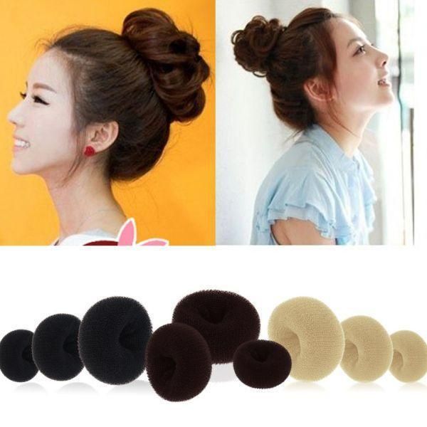 Crowns Womens Girls Hair Bun Donut Synthetic Scrunchie Hair Bun