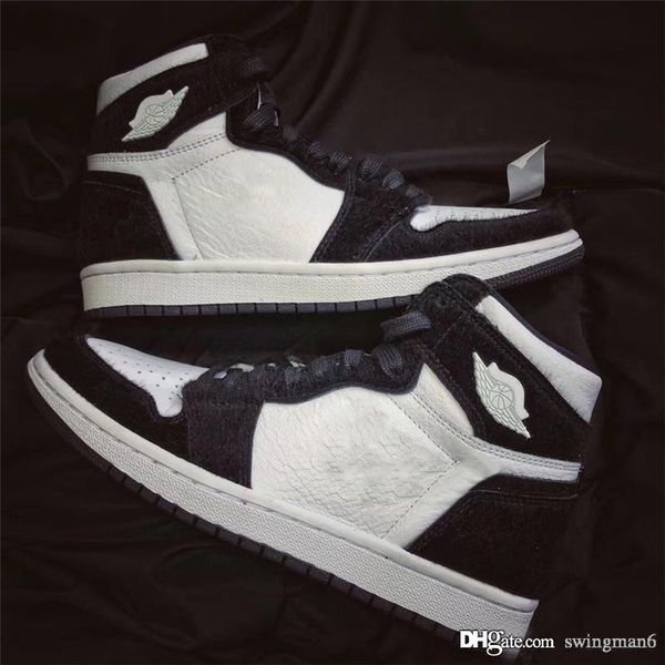 

2019 retro high og wmns panda 1 basketball shoes black metallic gold white air men women 1s sports sneakers cd0461-007 with box us 5.5-8.5