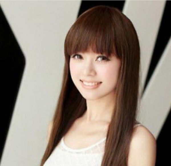 Wig New Hot Women Korea Girl Long Straight Hair Cosplay Party Fashion Girl Full Wigs Best Cap To Make Wig Make A Wig Cap From Cq518 20 08