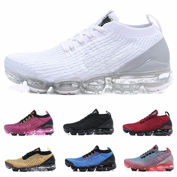 

2019 new 3.0 fly mens running shoes knit men women bhm red orbit metallic gold trainers triple black white blue fashion sneakers