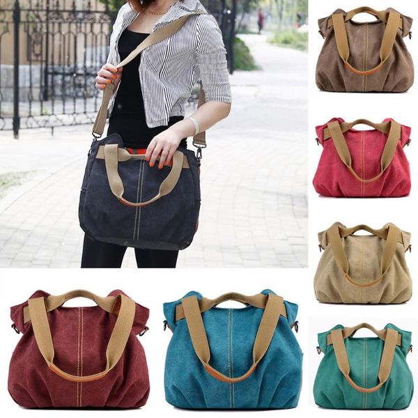 

large capacity women handbag leisure neutral solid color shoulder messenger bags handbag travel crossbody women bag 2020