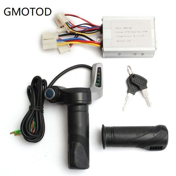 

36v 800w brushed speed controller throttle twist grip for scooter motor e-bike