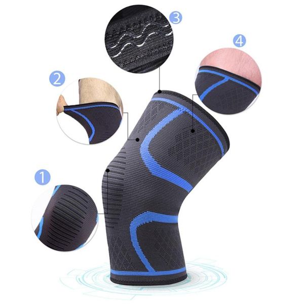 

elbow & knee pads 1 piece elastic nylon sports fitness gear patella brace running basketball volleyball support, Black;gray