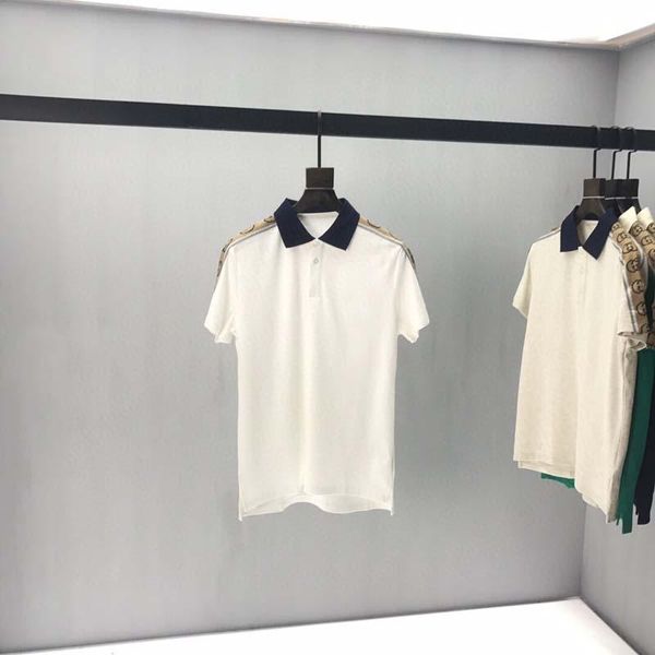 

2020ss spring and summer new high grade cotton printing short sleeve round neck panel t-shirt size: -l-xl-xxl-xxxl color: black white kk6