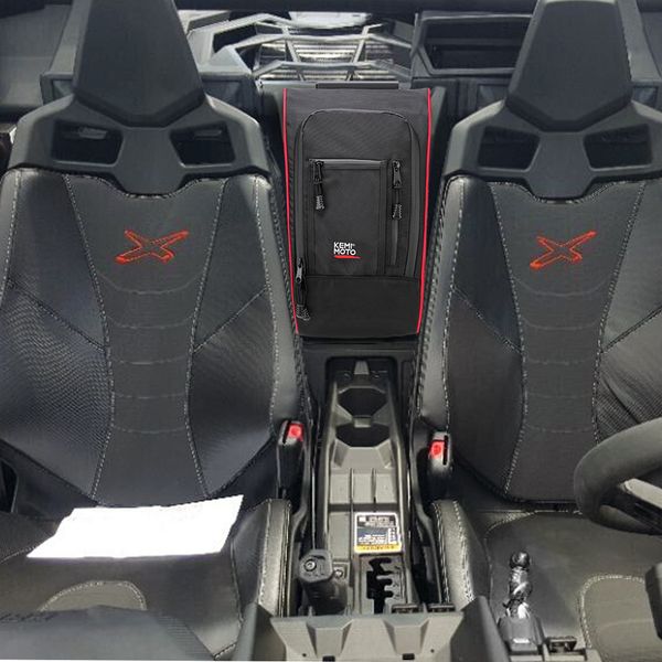 

kemimoto marverick x3 between seats 1680d waterproof center console storage bag for can am maverick x3 2017 2018 2019