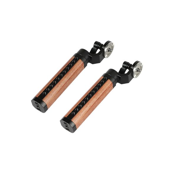 

camvate arri rosette wooden handgrip for dslr shoulder rig (a pair) item code: c1961