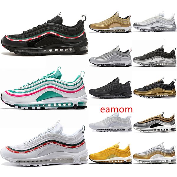 

sneaker men women running shoes undftd triple black white silver gold bullet south beach mustard yellow trainer athletic sport size 36-45