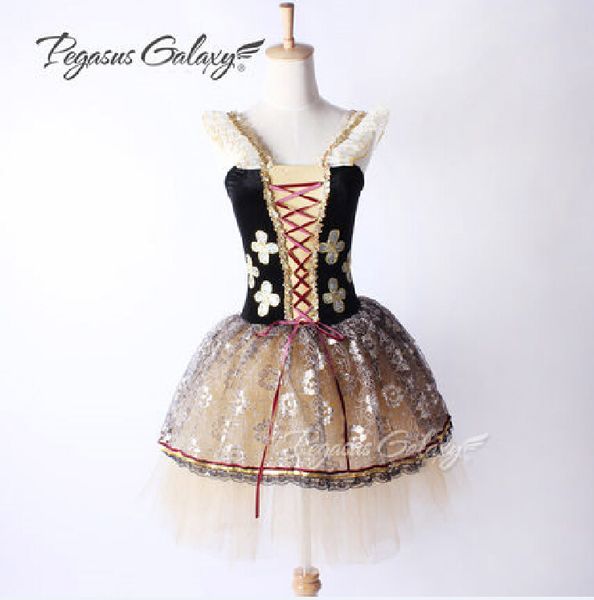 

classic professional balet tutu costume girls ballet clothes adults ballerina dress stage show ballet costumes gymnastic leotard, Black;red