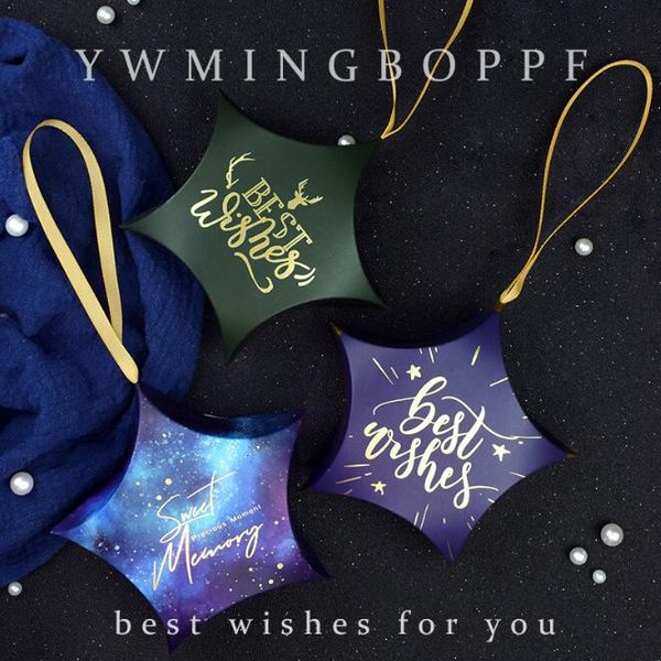 

50pcs creative wedding favors gift bags with handles sweet stars shape candy boxes baby shower party gift boxes packing supplies