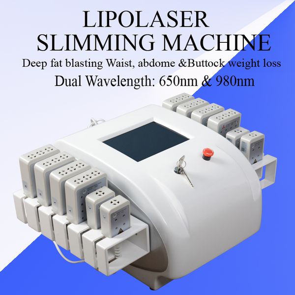 

lipolaser slimming machine dual wavelength 650nm&980nm laser liposuction machines for double chin fat reduction lipo laser body contouring