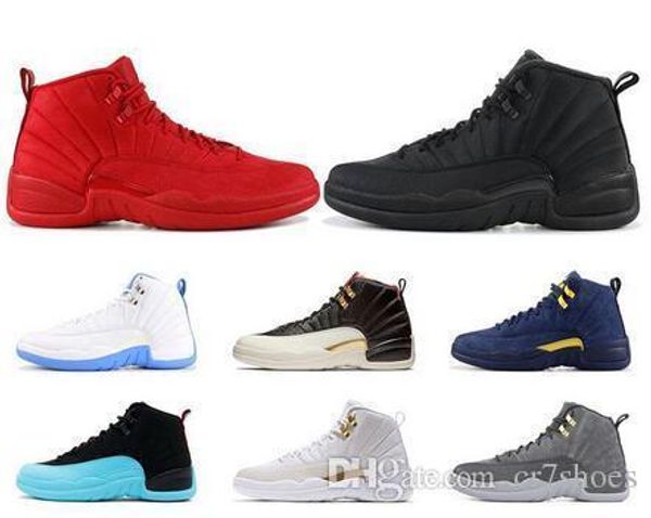 

12 12s basketball shoes for men winterized gym red cny flu game gamma blue dark grey the master taxi mens sports sneakers