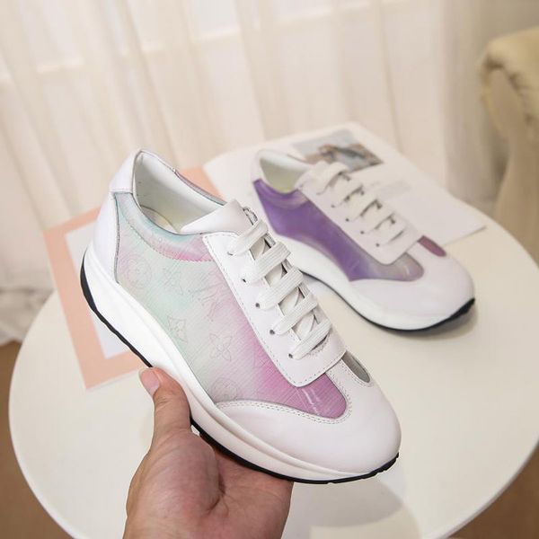 

2020 stylish time out simple leather high end low cut women running shoes reflective casual shoes, Black