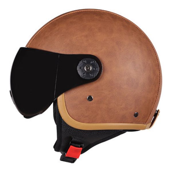 

motorcycle cycling bike sun visor 3/4 half helmet open face cap for halley motorbike