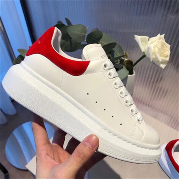 

Luxury brand man ca ual fitne hoe leather men women fa hion white leather comfortable hoe flat ca ual hoe daily jogging