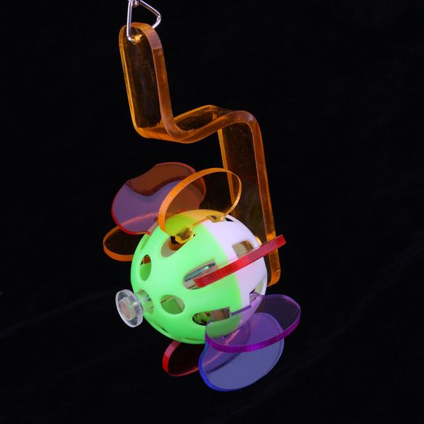 

bird cage hanging chew toy parrot conures chewing rotary ball toys