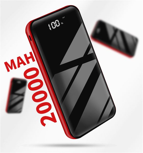 

20000mah new arrivals universal mobile power lcd screen digital display mobile portable cell phone power banks cell phone accessories km006