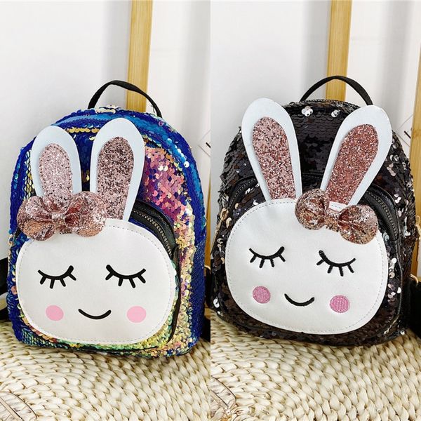 

children's bag cartoon rabbit cute baby baby baby's er tong bao pouch er tong bao small bag sequins girl's backpack