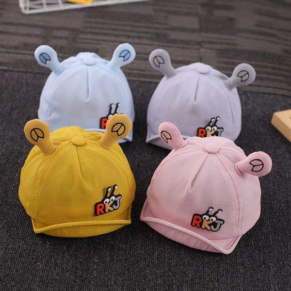 

baby hat summer thin section cap cute baseball cap, Yellow