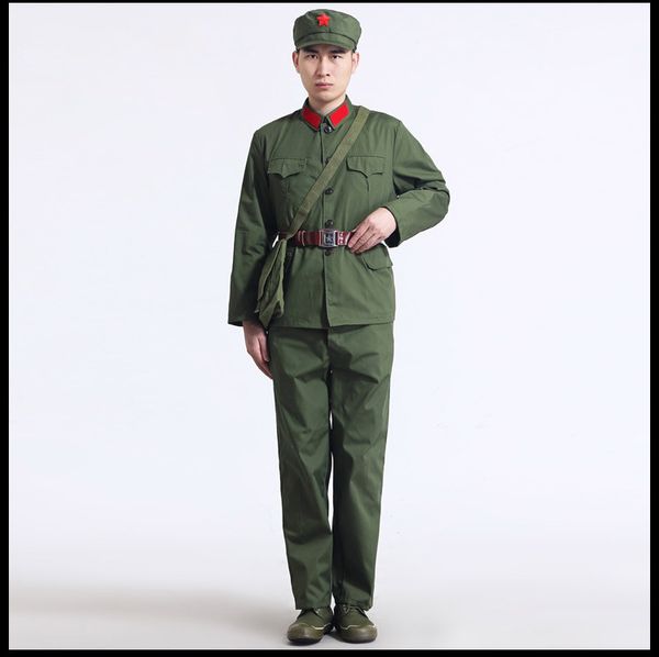 Koreakrieg, China, Luftwaffe, alte Armeeuniform, Vietnamkrieg, Soldatenanzüge, Bühnenauftritt, Nostalgiekostüm, Kleidung der Roten Garde