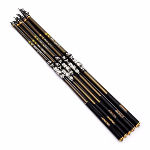

2018 design carbon fishing pole 2.7m-6.3m lightweight toughness fishing rods rock rod spinning