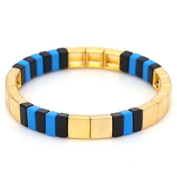

shinus bracelet men enamel tile bracelet women female wrist jewelry mexico diy pulseras mujer 2020 stackable armband bohemian, Golden;silver