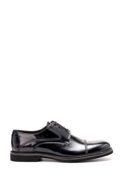 

derimod genuine leather black men 's classic shoes