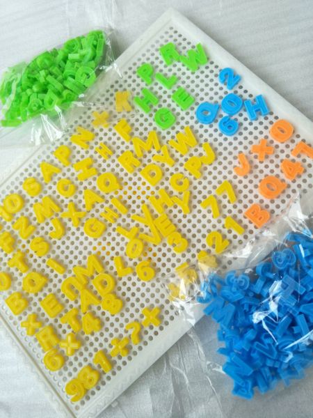 

new creative peg board with 84 pegs kids educational toys intelligence development colorful interest alphanumeric mushroom nails