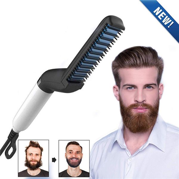 Hair Straightener For Men Electric Hair Comb Quick Beard