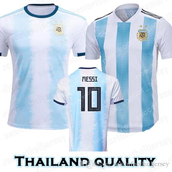 

2020 Argentina 10 MESSI Soccer Jerseys DYBALA HIGUAIN ICARDI DI MARIA BIGLIA america 19 20 season Men Camisetas de futbol football shirt