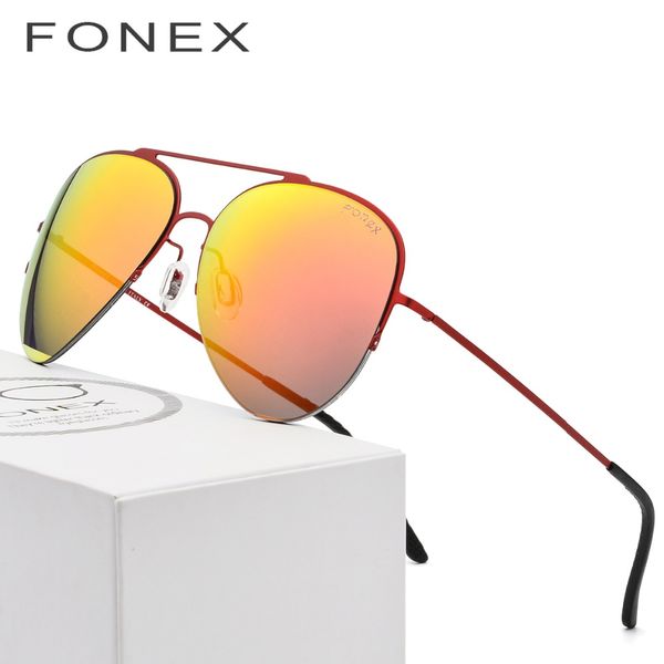 

titanium alloy aviation sunglasses men brand designer ultralight fashion sun glasses for women with nylon uv400 lens 8013, White;black