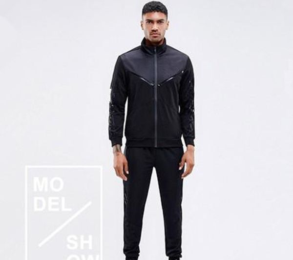 

designer mens tracksuits windbreaker pants sports running set college high street style kits casual fashion suits coat pant qsl198203, Gray
