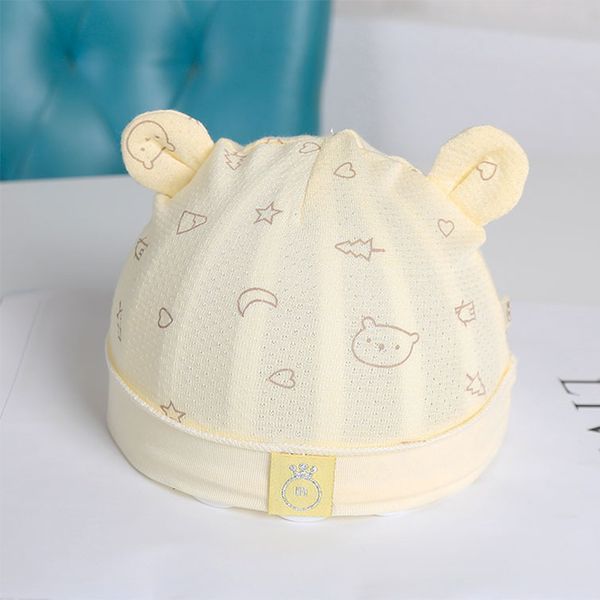 

baby boy girls hat children sun hats cute with ear for spring newborn pgraphy props bebes accesorios recien nacido, Yellow
