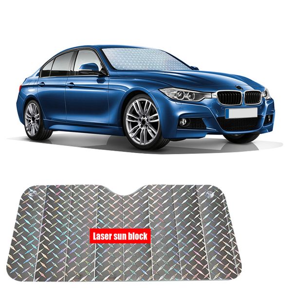

car foldable windshield laser film visor cover front rear block window sunshade 3 types p# dropship