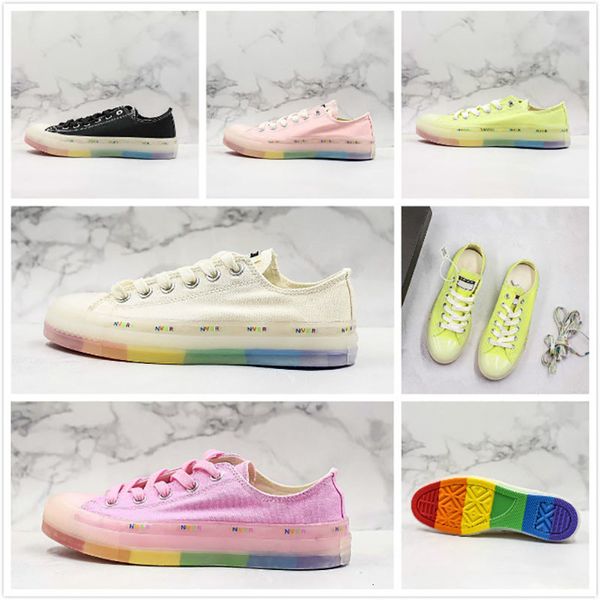 

convase chuck star glow 1970s designer taylor casual shoes summer rainbow jelly transparent bottom fashion low leisure outdoor sneakers