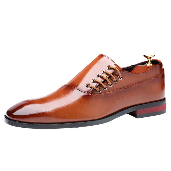 

mring leather shoes men's shoes british fashion personality leather men's simple fashion week, Black