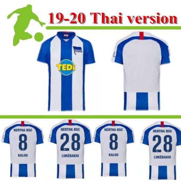 

2020 hertha bsc soccer jerseys duda lowen esswein kalou kopke mittelstadt torunarigha custom 19 20 hertha berlin home football shir, Black;yellow