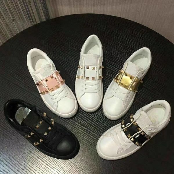 

with box sneaker casual shoes trainers fashion sports shoes leather boots sandals slippers vintage air for man woman hl1808, Black