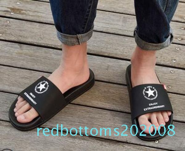 

2018 325 10 black indorr men slipper lightweight men shoes solid color big size r08
