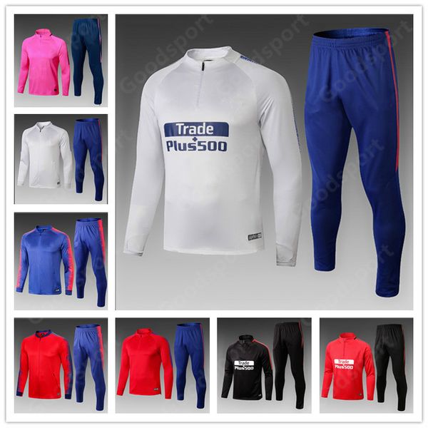 

2019 tracksuits kits jackets griezmann soccer koke gelson gabi saul lemar football shirts sport calcio futebol suits training sy, Black