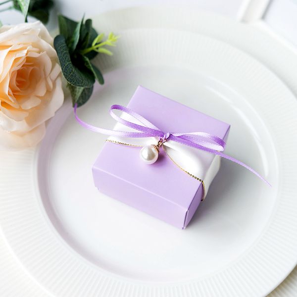 

square anniversary chocolate container birthday party favours packaging personalized wedding gifts boxes custom favor box
