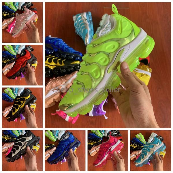 

2020 new tn plus women men running shoes sports green gold silver grape womens female air shoe sports mens trainers designer sneakers 36-45, White;red