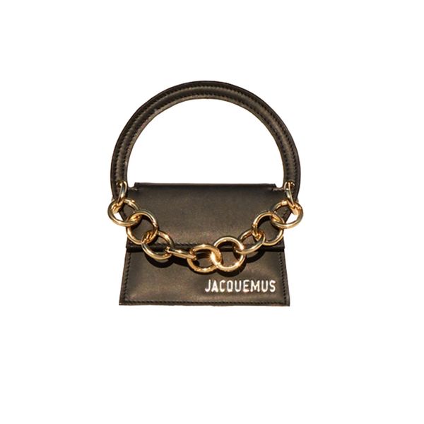 

2019 Niches with the new mini chain retro large black circle hand bag shoulder diagonal package