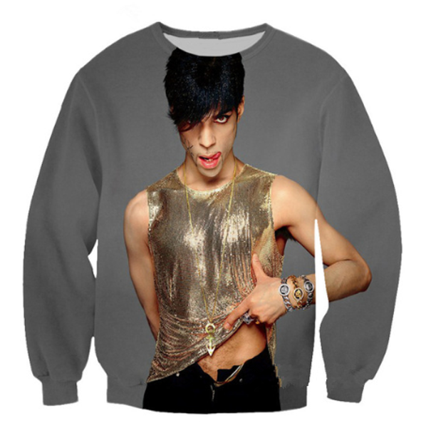 

new fashion singer prince rogers nelson sweatshirt men women 3d print 3d funny long sleeve tracksuit pullover outerwear casual w19, Black