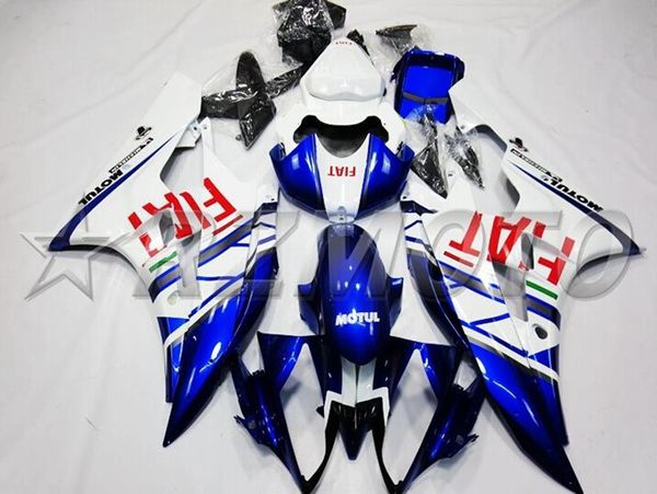 

4 gifts injection mold new abs motorcycle full fairings kit fit for yamaha yzf-r6 2006 2007 06 07 r6 bodywork set deep blue white red