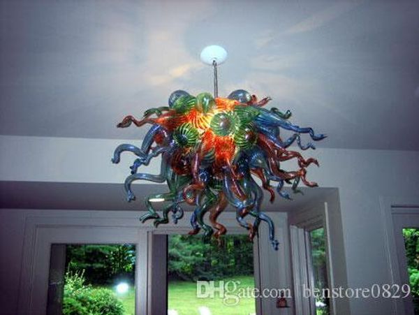 

colored blown glass ceiling lighting murano style home decoration ac 110v 240v led light source pendant lamps